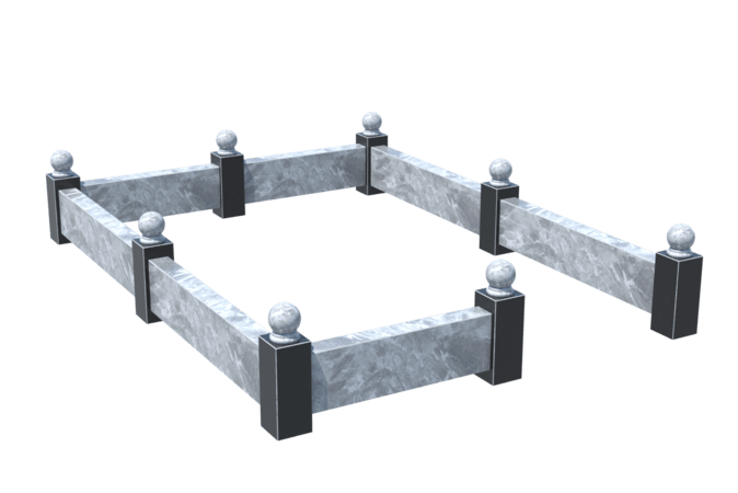 Цоколи на могилу в Улан‑Удэ | Цоколь на могилу №0031