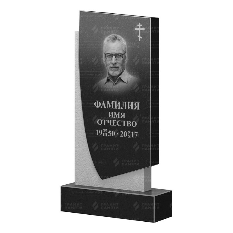 Памятники из гранита вертикальные в Улан‑Удэ | Гранитный памятник ФГ-075