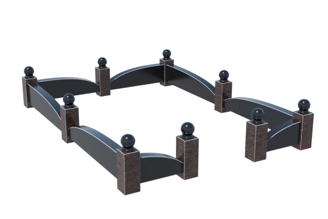 Цоколи на могилу в Улан‑Удэ | Цоколь на могилу №0044