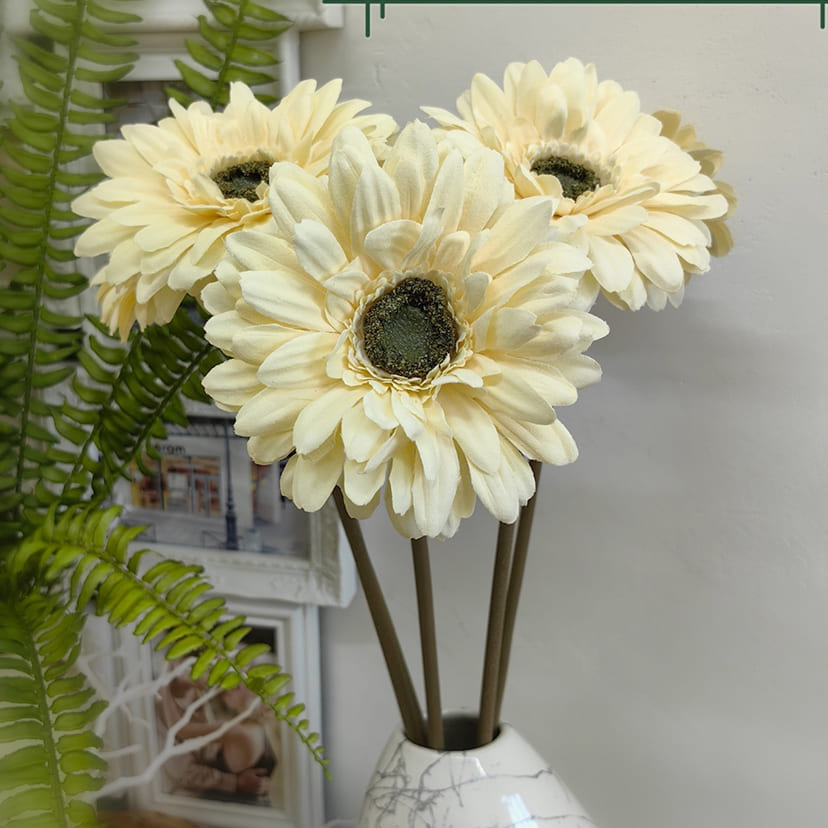 Искусственные цветы в Улан‑Удэ | Цветок искусственный «Гербера», молочно-персиковая, одиночный