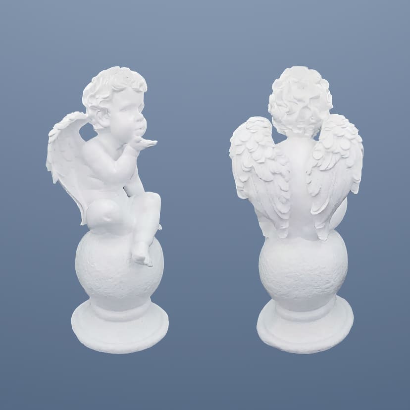 Скульптуры из искусственного мрамора в Улан‑Удэ | Скульптура ангел на шаре №2