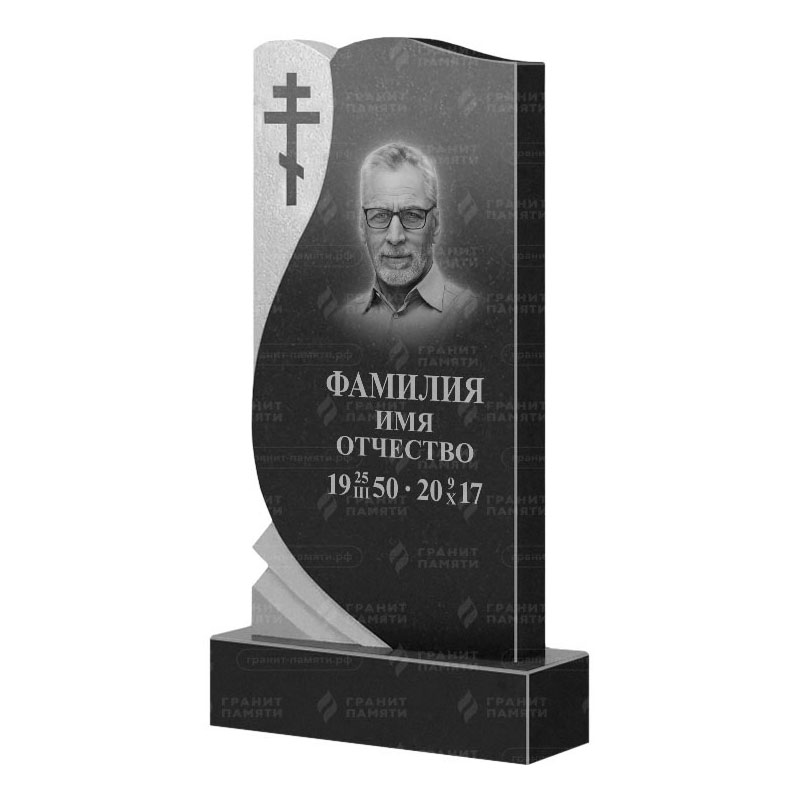 Памятники из гранита вертикальные в Улан‑Удэ | Гранитный памятник ФГ-169