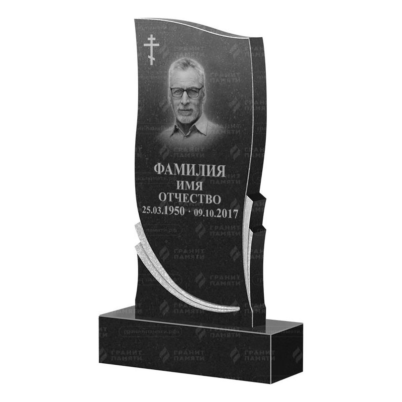 Памятники из гранита вертикальные в Улан‑Удэ | Гранитный памятник ФГ-044