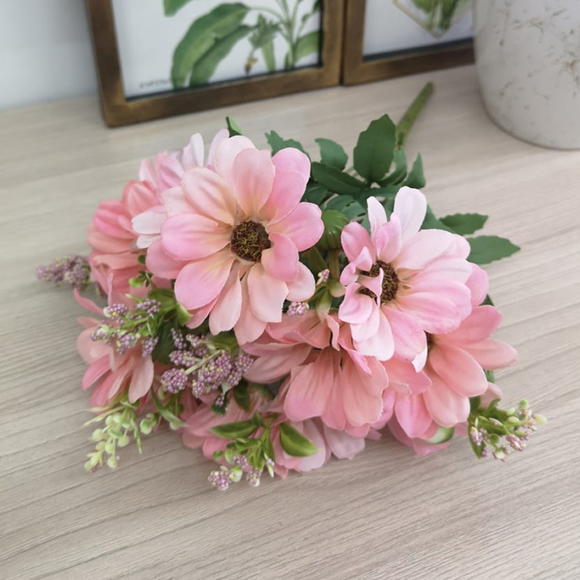 Искусственные цветы в Улан‑Удэ | Цветы искусственные «Ромашки с бутонами», розовые, букет