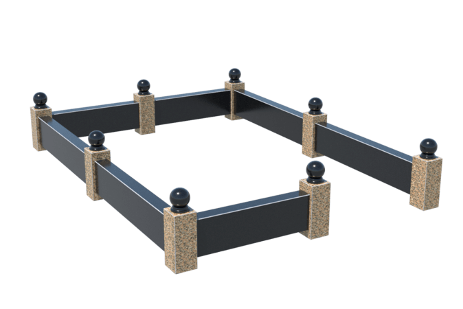 Цоколи на могилу в Улан‑Удэ | Цоколь на могилу №0036