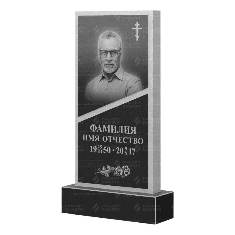 Памятники из гранита вертикальные в Улан‑Удэ | Гранитный памятник ФГ-164