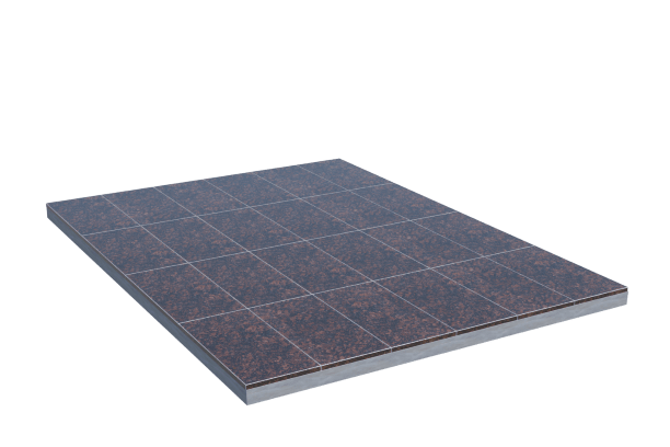 Площадки на могилу в Улан‑Удэ | Площадка с облицовкой Дымовским гранитом