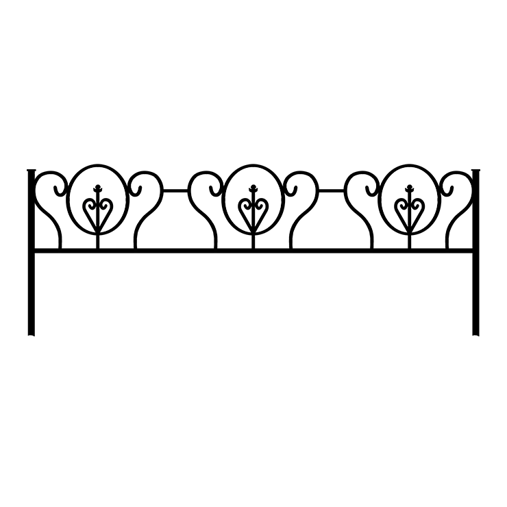 Металлические оградки, столы, скамейки в Улан‑Удэ | Оградка №3