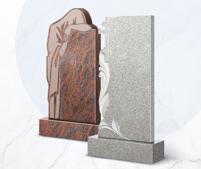 Скидки до 30% на памятники из цветного гранита