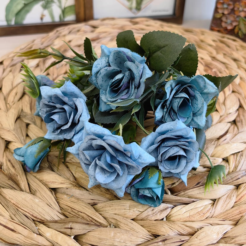 Искусственные цветы в Улан‑Удэ | Цветы искусственные «Розы», синие, букет