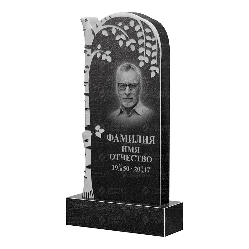 Памятники из гранита с деревом в Улан‑Удэ | Гранитный памятник ФГ-091