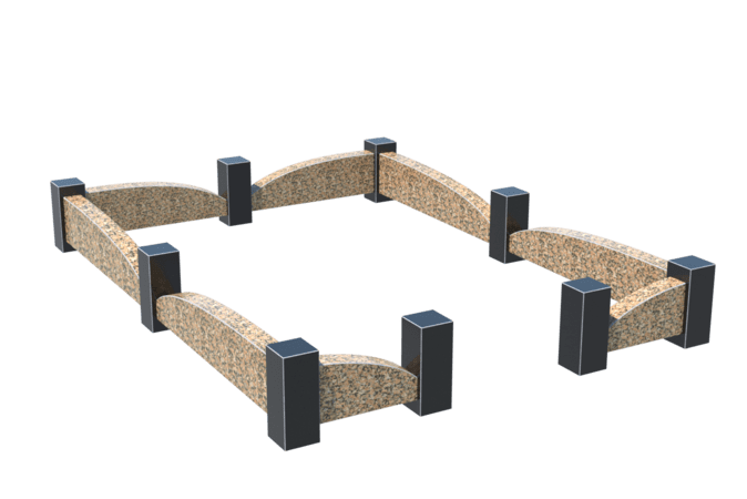 Цоколи на могилу в Улан‑Удэ | Цоколь на могилу №0046