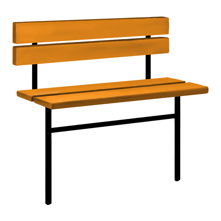 Металлические оградки, столы, скамейки в Улан‑Удэ | Скамейка №3 со спинкой