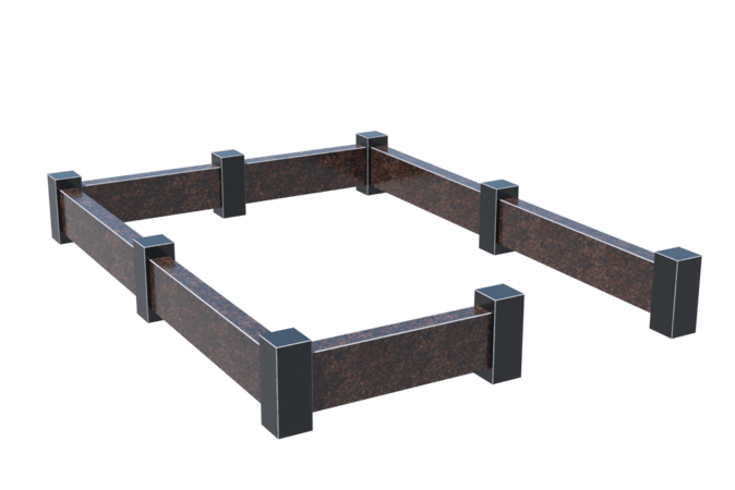 Цоколи на могилу в Улан‑Удэ | Цоколь на могилу №0033