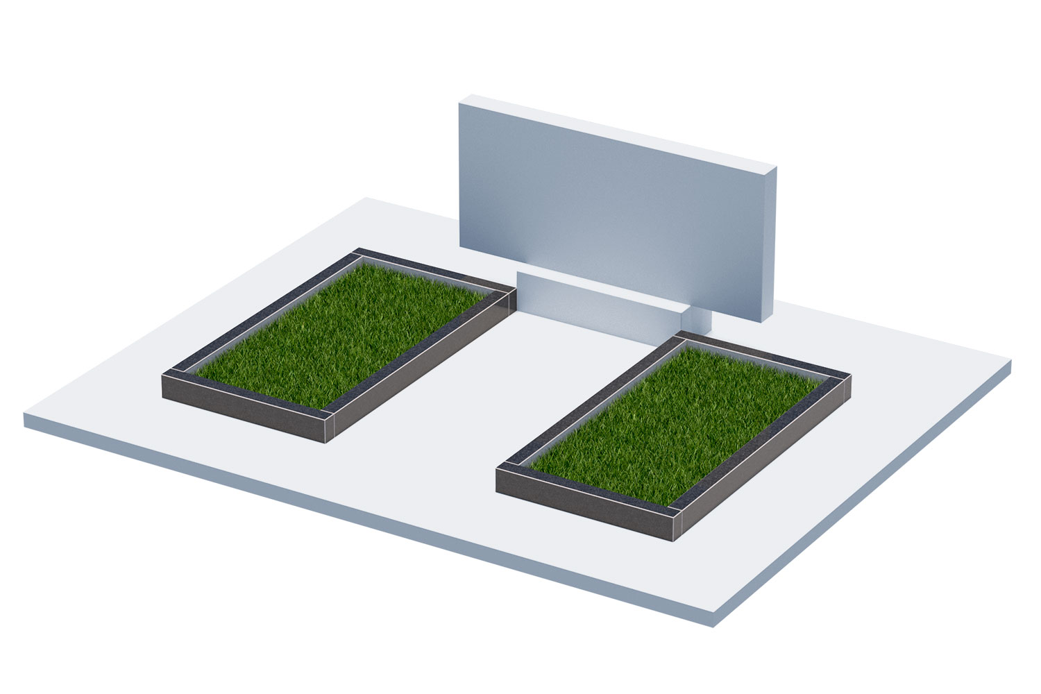 Цветники и надгробные плиты в Улан‑Удэ | Цветник Автономный, 2 шт