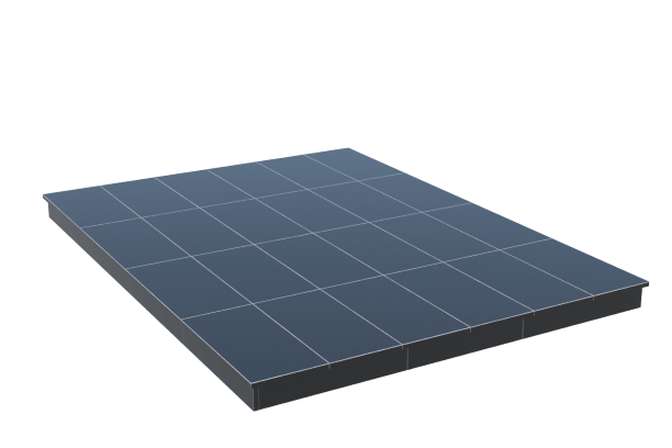 Площадки на могилу в Улан‑Удэ | Площадка с вертикальной (10 см) облицовкой гранитом Габбро