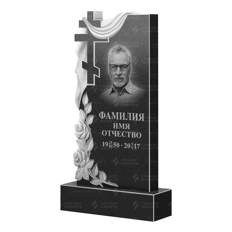 Памятники из гранита вертикальные в Улан‑Удэ | Гранитный памятник ФГ-189