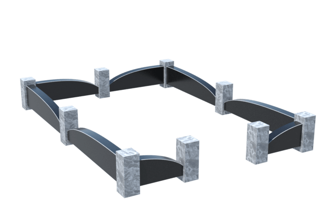 Цоколи на могилу в Улан‑Удэ | Цоколь на могилу №0041