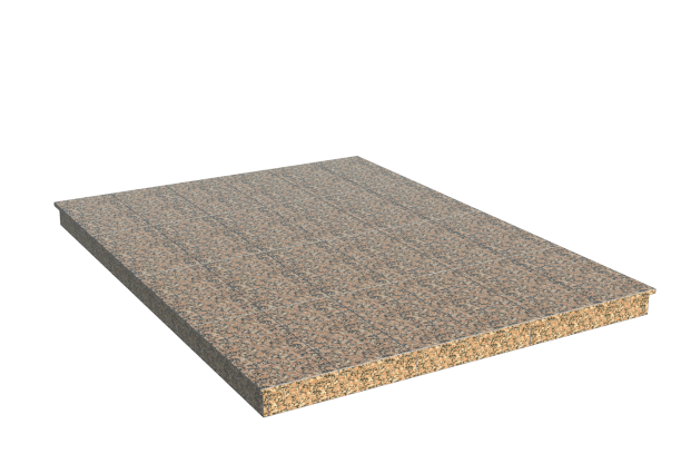 Площадки на могилу в Улан‑Удэ | Площадка с вертикальной (10 см) облицовкой Южно-султаевским гранитом